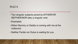 SUBJECT-VERB-AGREEMENT.pptx12345656556256529563 | PPT