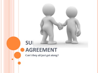 SUBJECT- VERB
AGREEMENT
C an’t they all jus t get along?
 