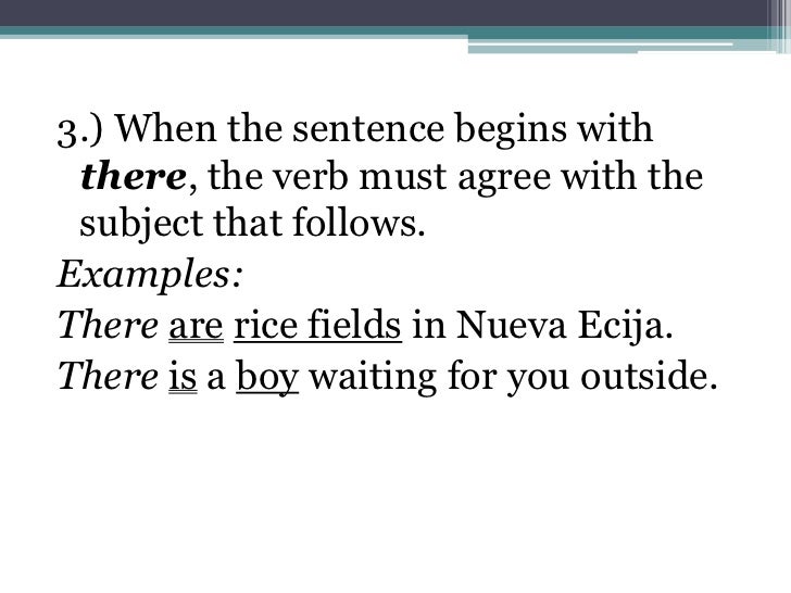 subject verb agreement verb agreement