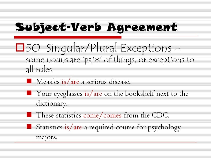 Subject Verb Agreement 2