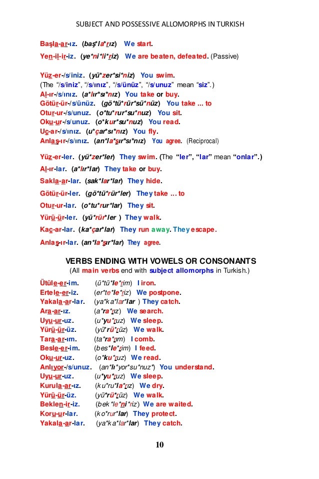 subject allomorphs and possessive allomorphs in turkish yuksel goknel subject allomorphs and possessive allomorphs in turkish yuksel goknel