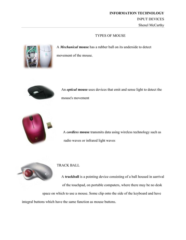Input Devices | PDF