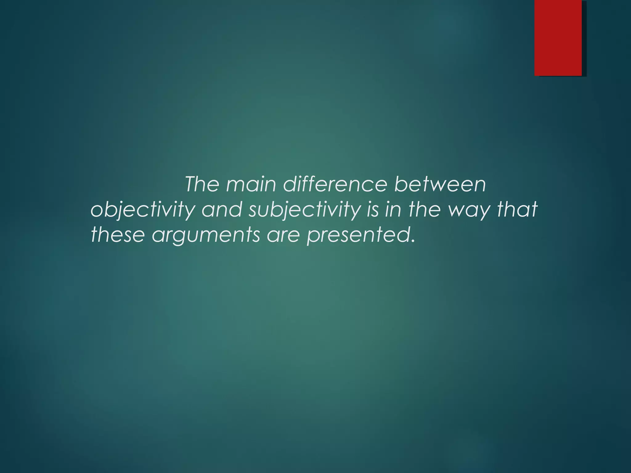 Subjective & Objective Writing Skills | PPT