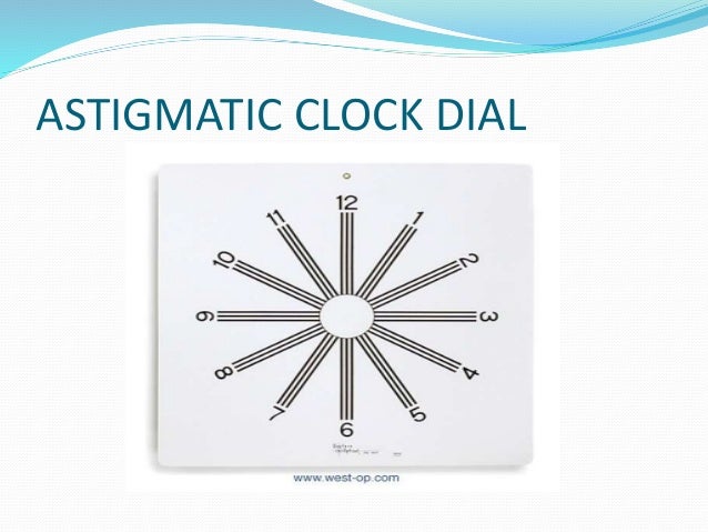 Clock Dial Test For Astigmatism