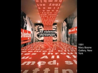 Barbara Kruger1981-3 Untitled (Your gaze hits the side of my face)