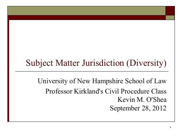 subject matter jurisdiction Subject matter jurisdiction is the court's authority to decide the issue in controversy such as a contracts issue, or a civil rights issue. subject matter jurisdiction Subject matter jurisdiction is the court's authority to decide the issue in controversy such as a contracts issue, or a civil rights issue.