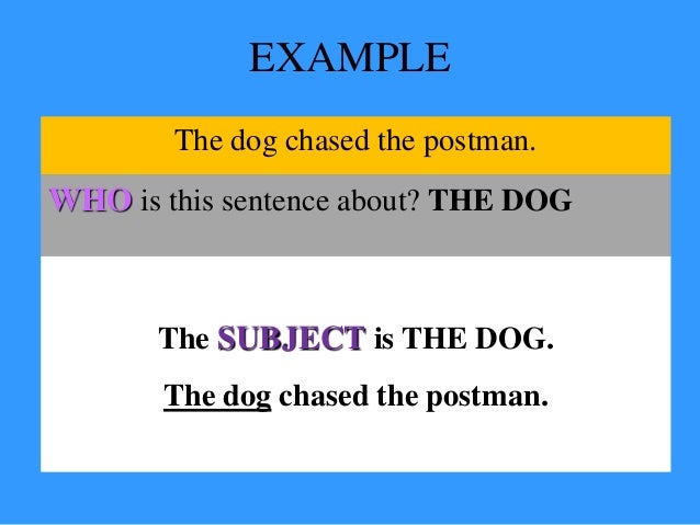 what is the subject of a sentence what is the subject of a sentence