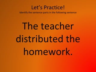 Subject predicate object ppt | PPTX
