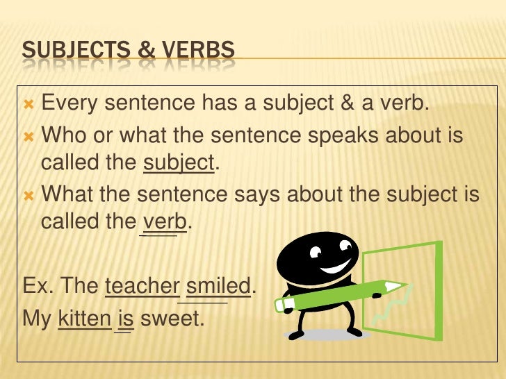 subjects-verbs