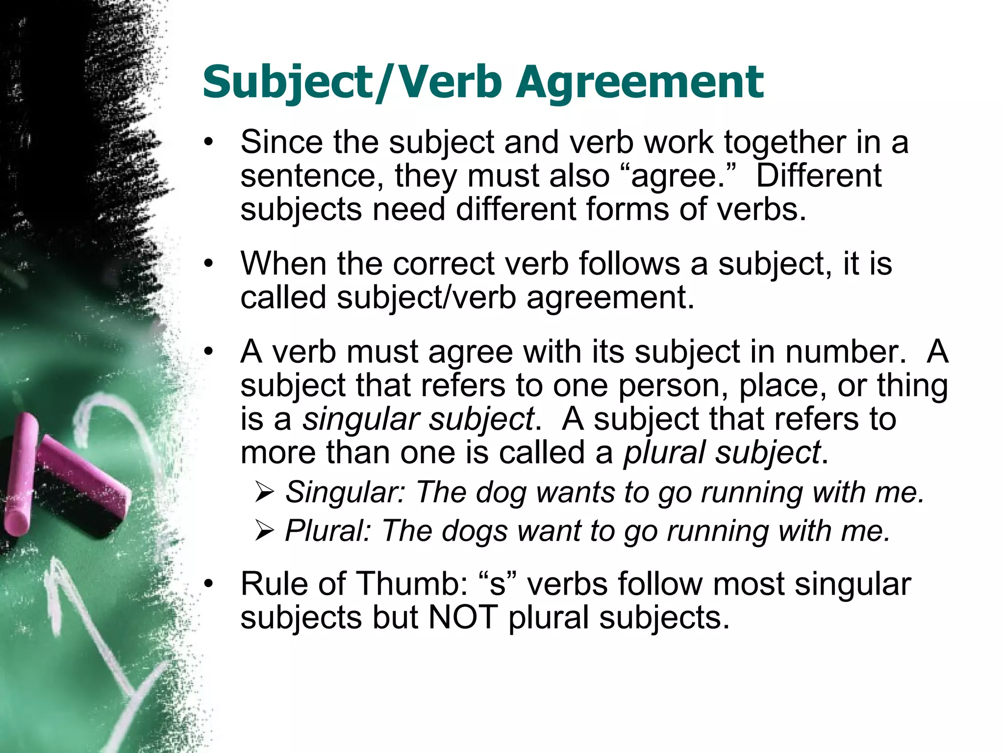 Rules Of Subject Verb Agreement Powerpointcraigslist Personals Topeka Kansas - m2wjxy0