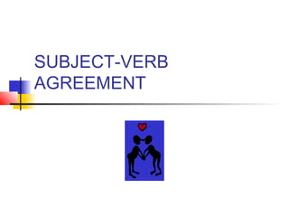SUBJECT-VERB
AGREEMENT

 