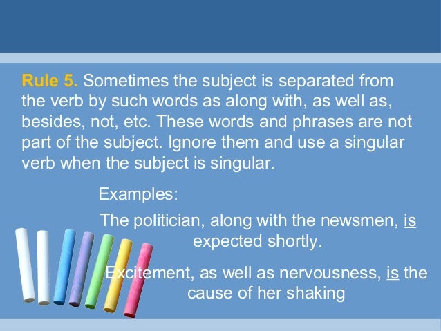 Subject Verb Agreement Report Subject Verb Agreement Report