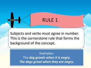 Using Agree And Angry Example Subject verb agreement | PPTX