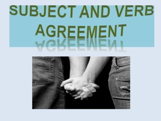 Subject Verb Agreement PP | PPTX