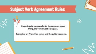 Subject Verb Agreement Rules Explained Easily | PDF
