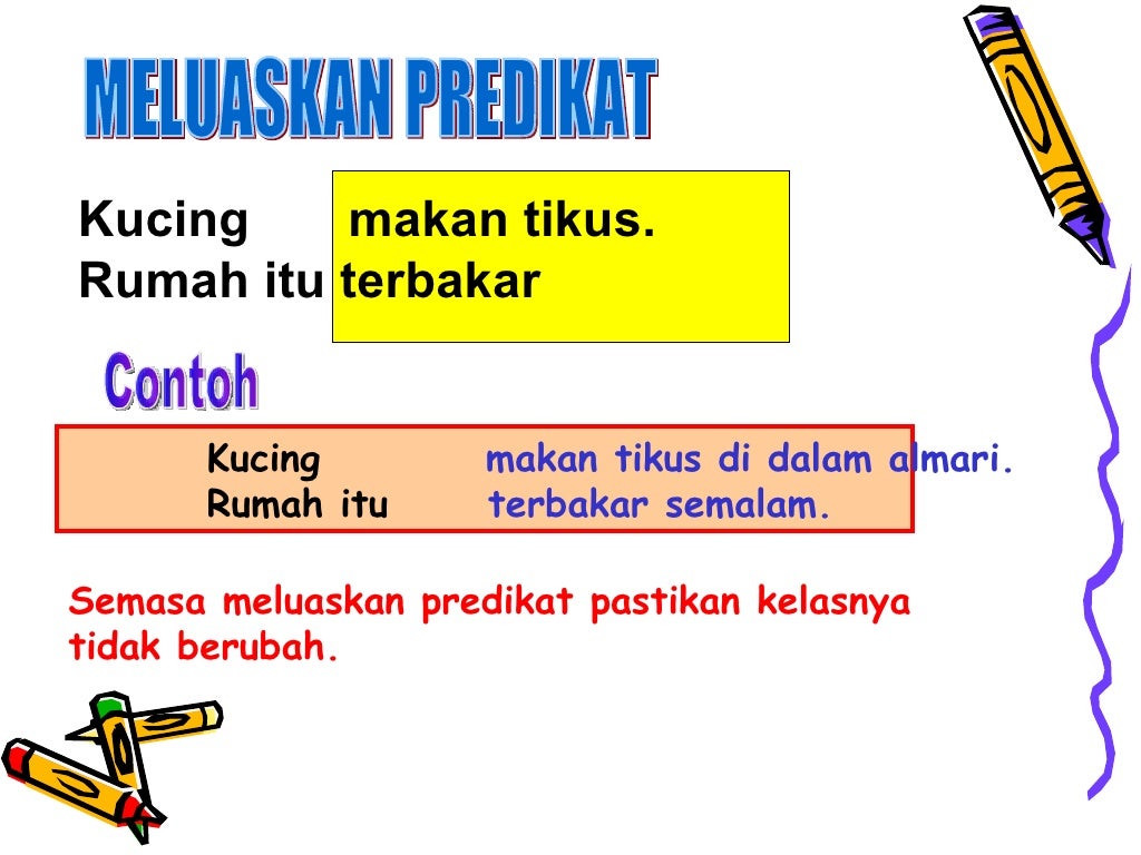 Latihan Subjek Dan Predikat Tingkatan 1 - Contoh Ayat Tunggal Dengan