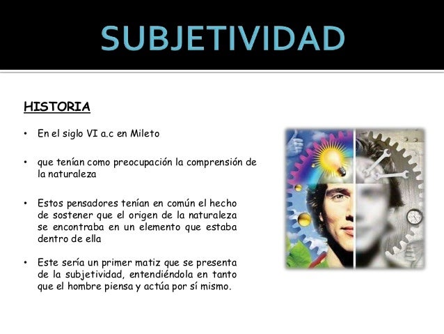 Subjetividad