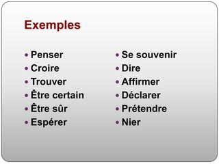ExemplesPenser