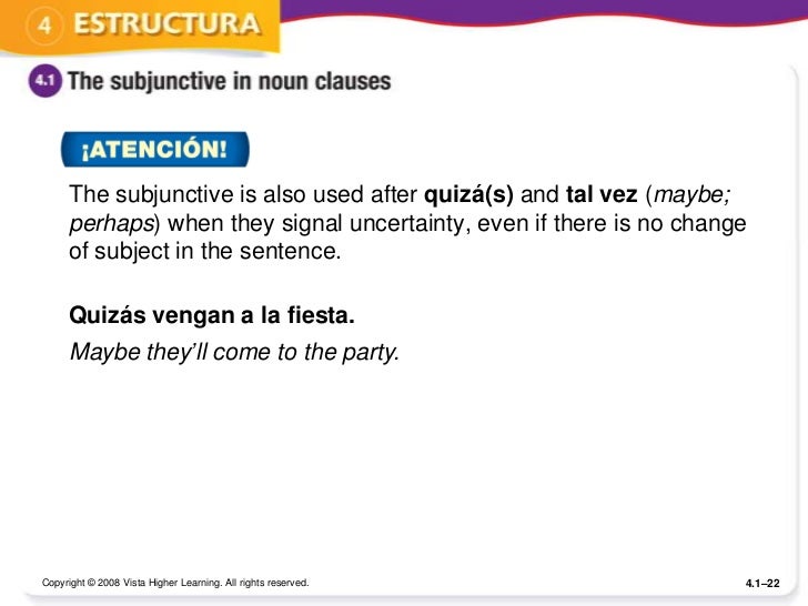 Subjunctive El Subjuntivo Ppt