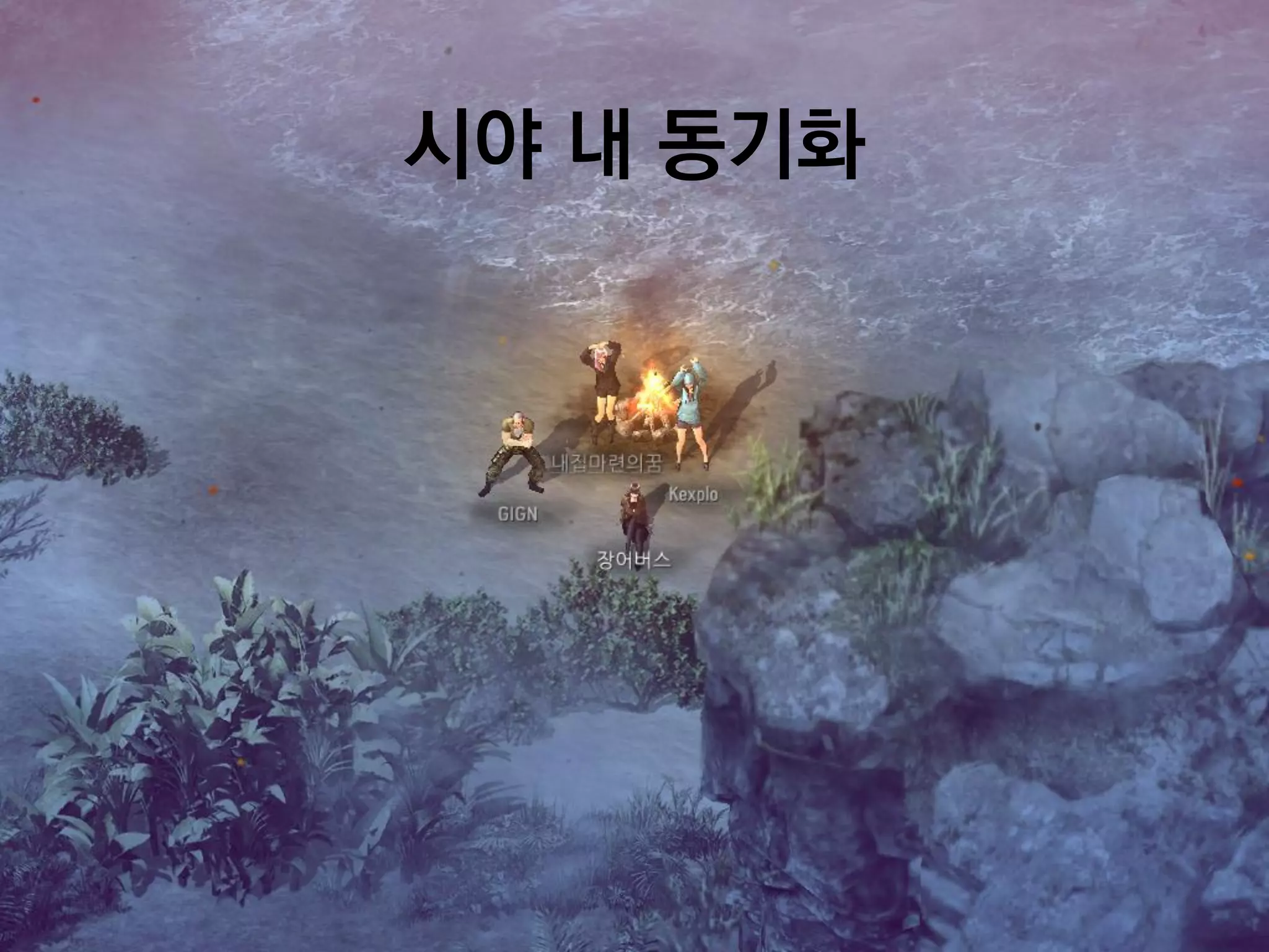 시야 내 동기화
 