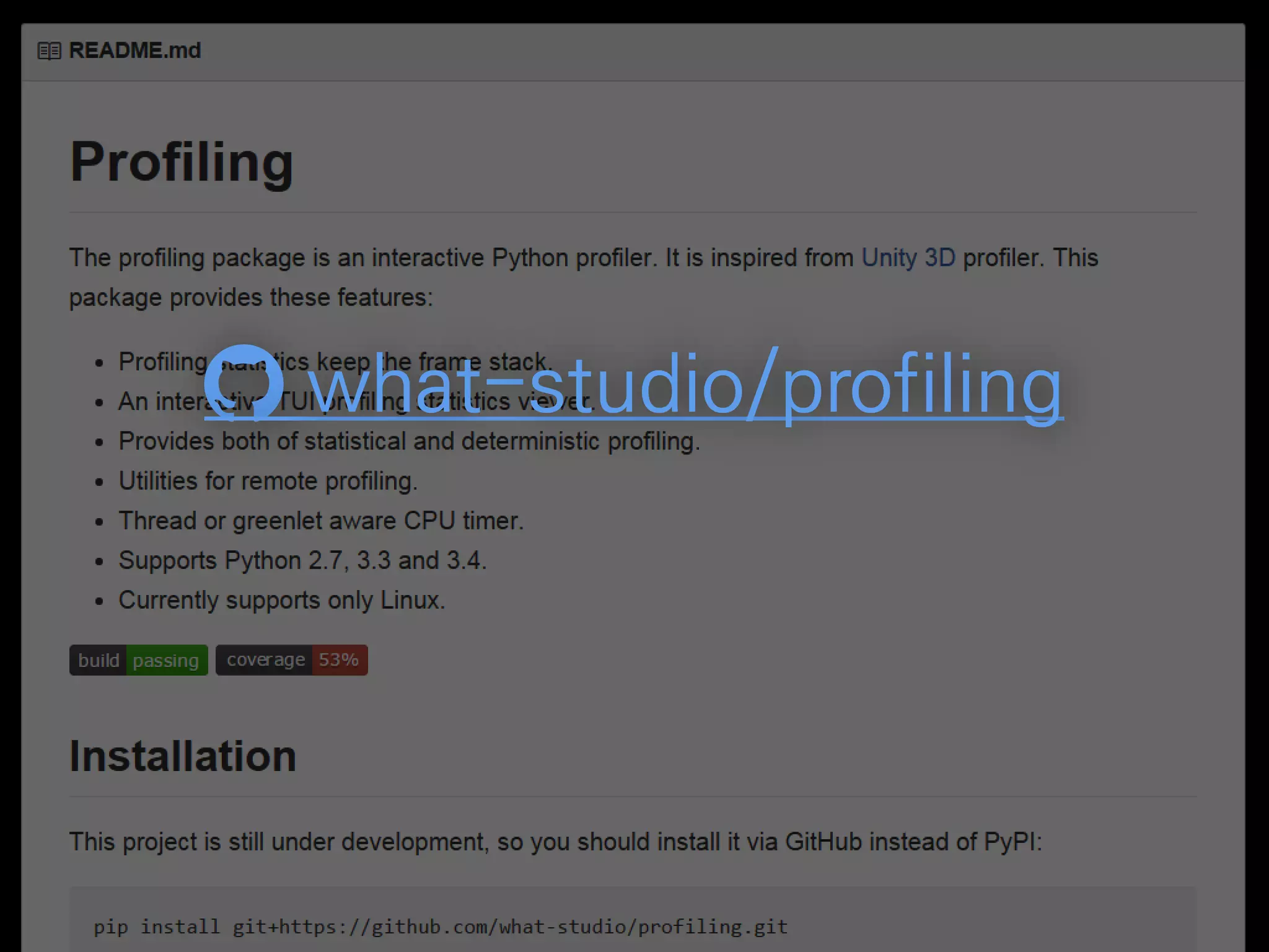 what-studio/profiling
 