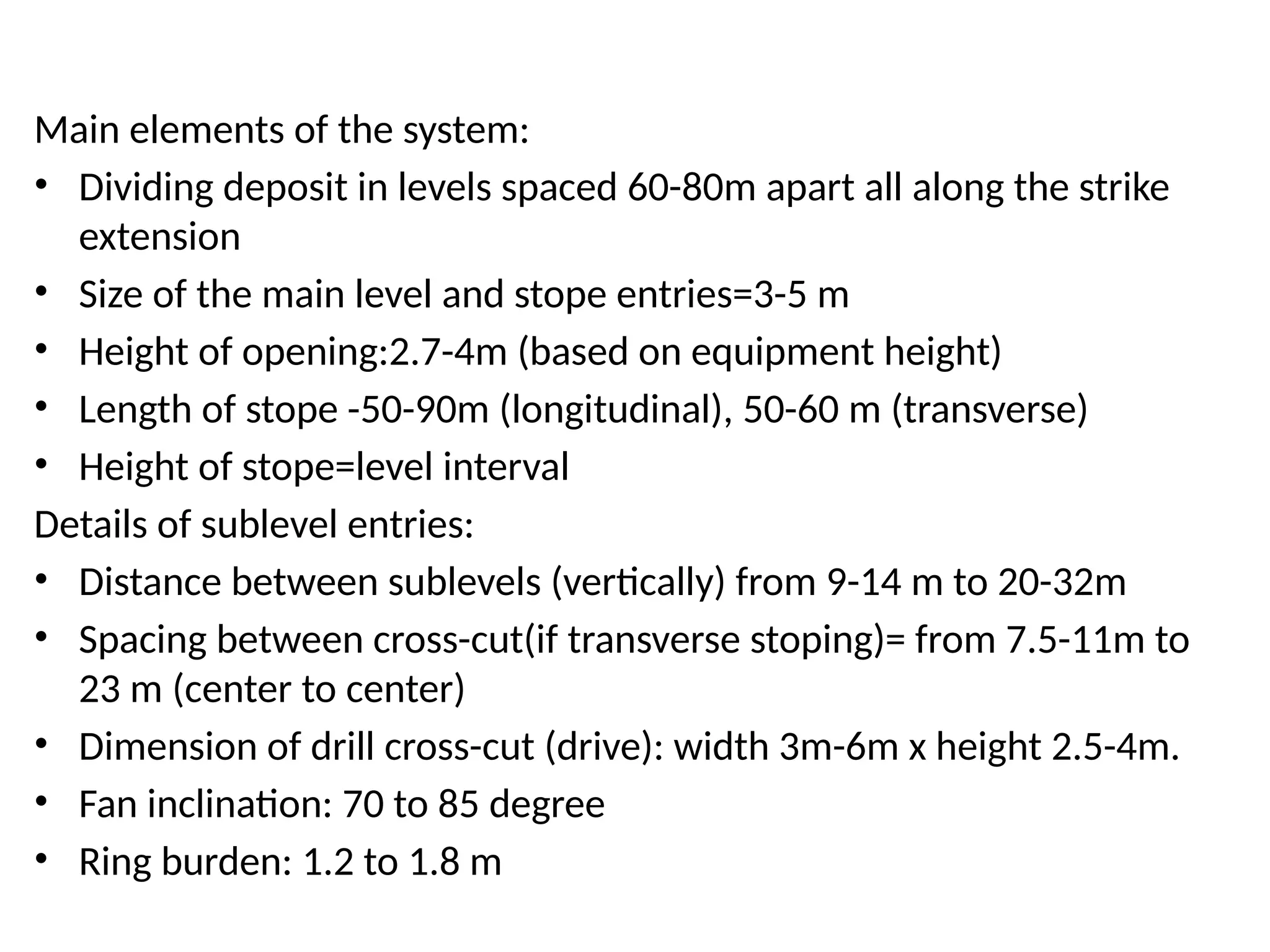 Sublevel Stoping method in metal mines .pptx