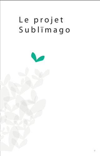Le projet
Sublïmago




            7
 