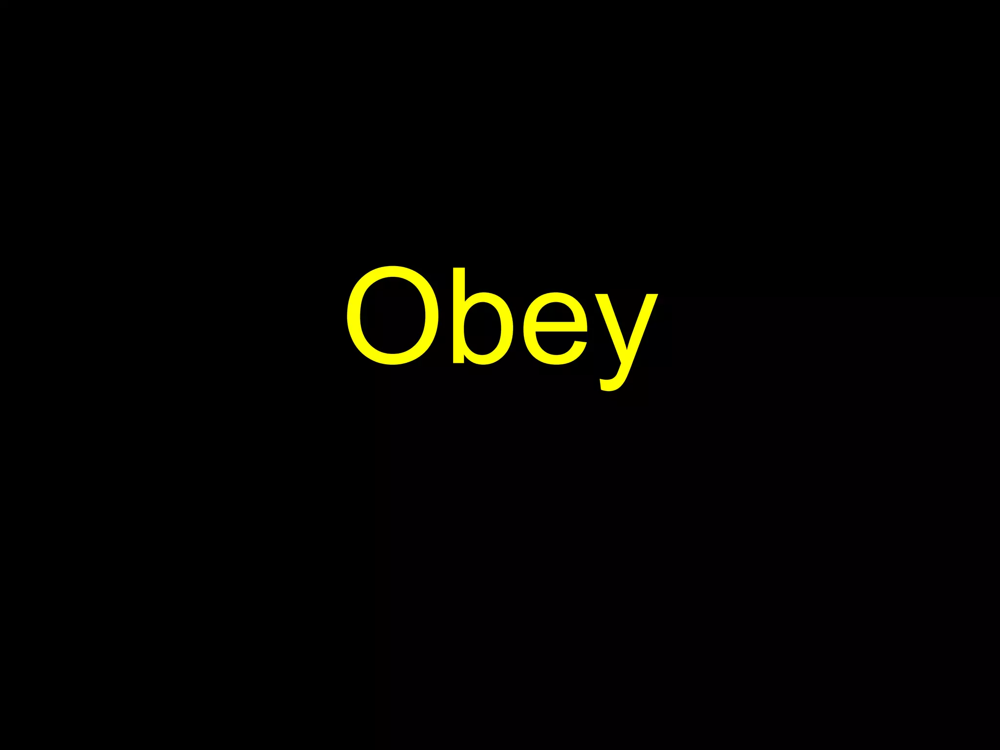 Obey