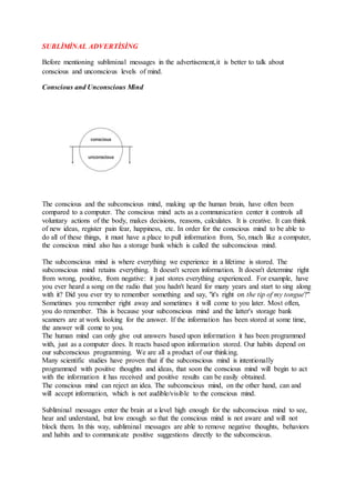 Subli̇mi̇nal adverti̇si̇ng | DOCX