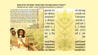 PAGE 60 OF THE BOOK “WHAT DOES THE BIBLE REALLY TEACH?”:
PÁGINA 60 DEL LIBRO “¿QUÉ ENSEÑA REALMENTE LA BIBLIA?”:
 
