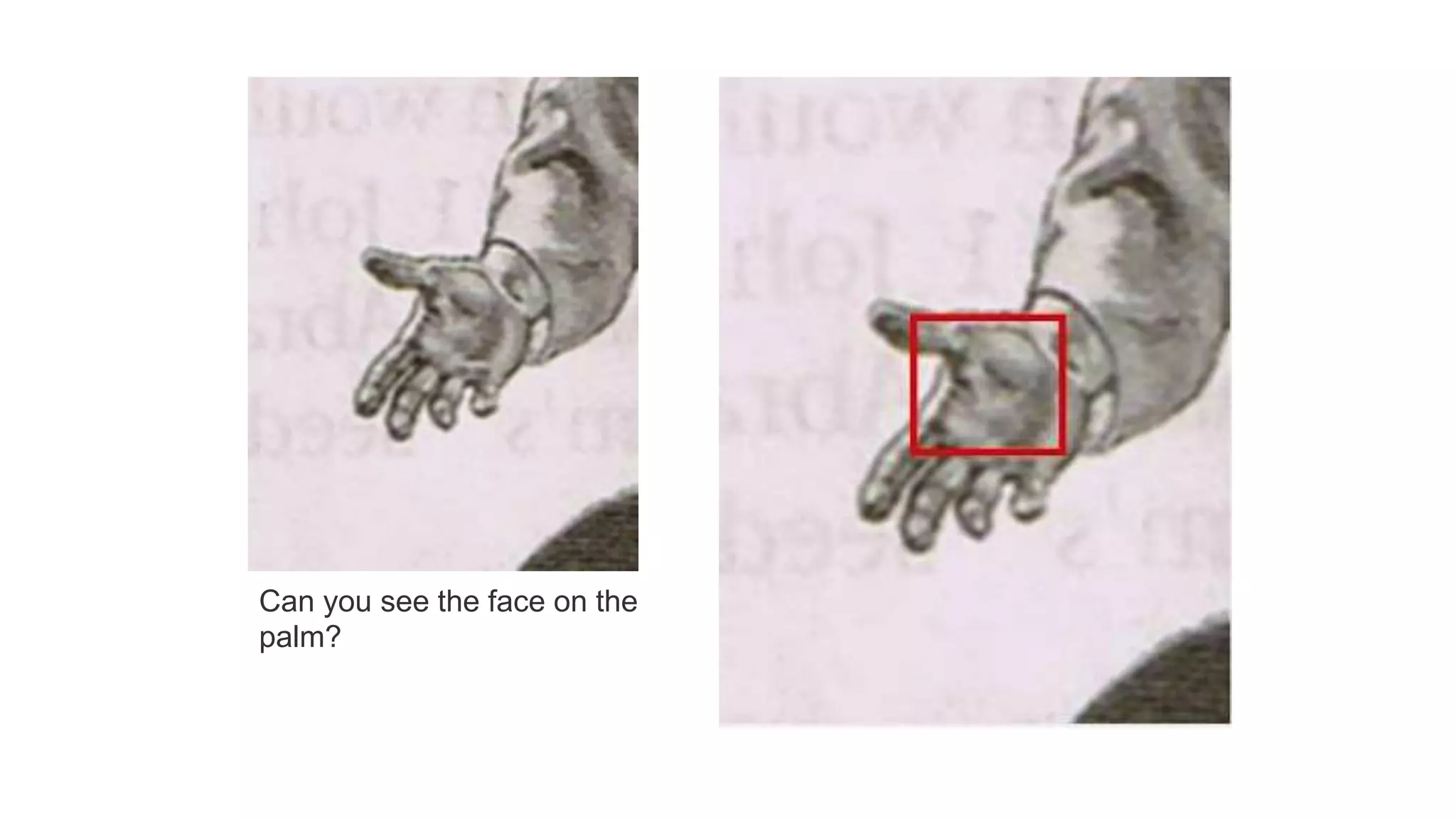 Can you see the face on the
palm?
 