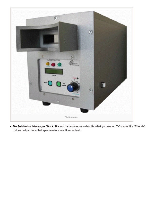 7 Crucial Facts Regarding Subliminal Messages