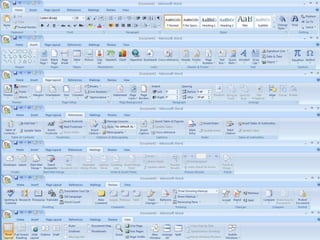 Submenus word, excel, power point,access. | PPTX
