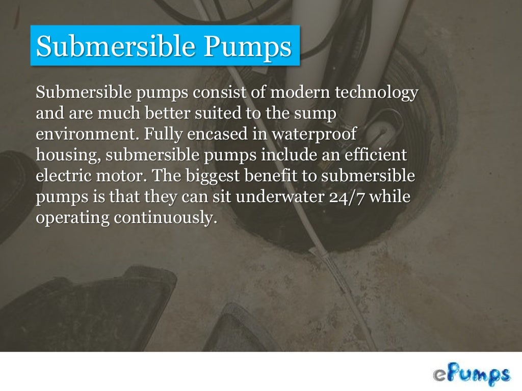 Submersible Sump Pumps How Do They Work?