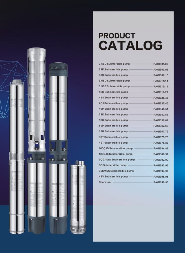 Sansin Submersible Pump Catalog PDF Free Download