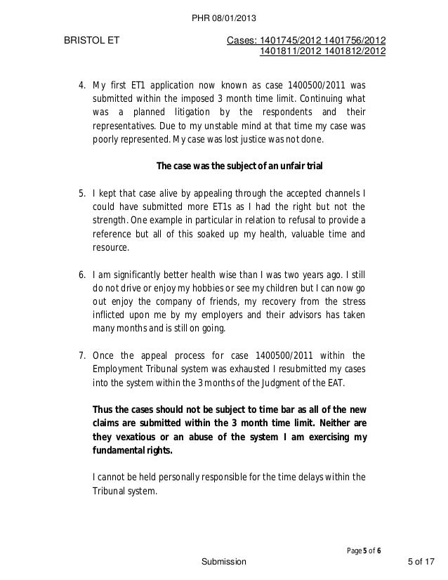et1 example form Written Employment Submission Tribunal et1 example form Written Employment Submission Tribunal