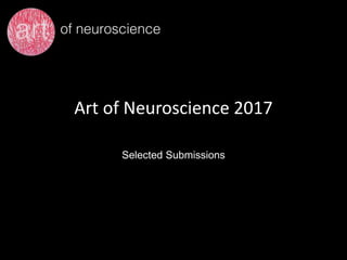 Art of Neuroscience 2017
Selected Submissions
 