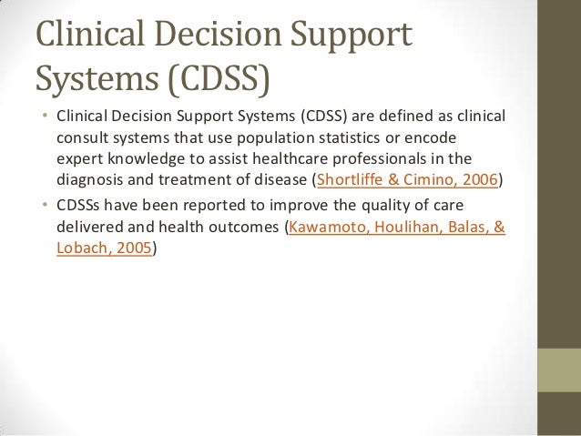 Decision support system term paper