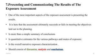 Assessment of Exposure to Environmental Health | PPTX