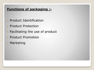 Pharmaceutical Packaging | PPTX