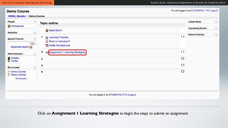 Turnitin login picture