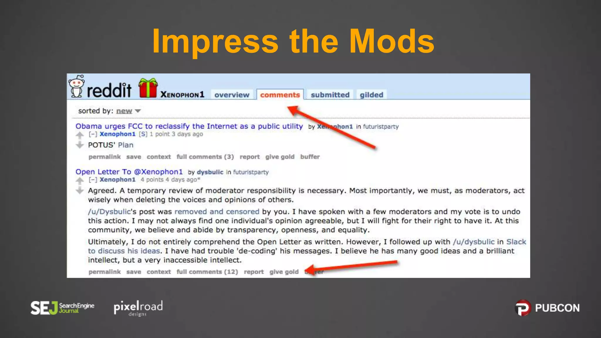 Impress the Mods
 