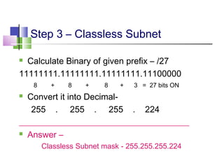 Subnetting Made Easy | PPT