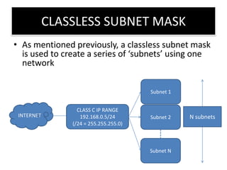 Subnet calculation Tutorial | PPTX