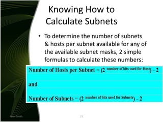 Subnet Mask By Hand Calculation Example Subnetting | PPTX