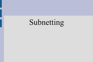 Subnetting 