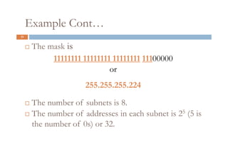 Subnetting in network layer in computer networks | PDF