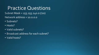 Subnetting made simple | PPTX | Computer Networking | Computing