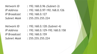 Comprehensive Guide to IP Subnetting: Network Addressing and Broadcast ...