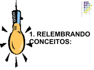 1. RELEMBRANDO CONCEITOS: 